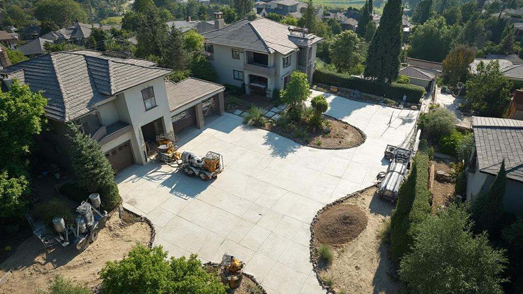 concrete contractor services in savage