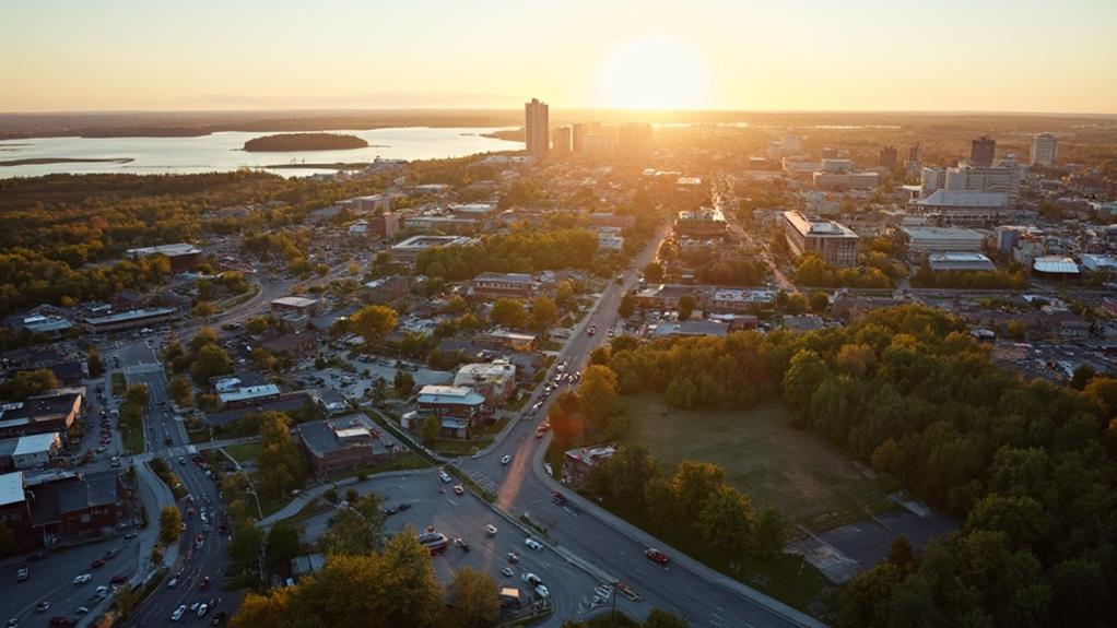 small suburban twin cities community