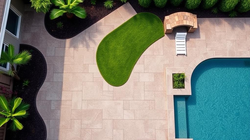 versatile decorative concrete landscape design