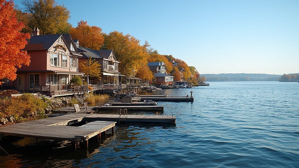 peaceful lakeside community minnesota suburb